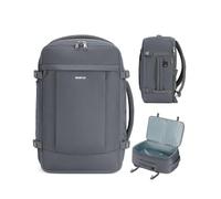 ECOHUB Mochila Viaje Cabina Avion 45x36x20, para Ryanair 30L Mochila Maleta, Mochilas Bolsa de Viaje con Compartimento para Portátil 3D, Anti-robo Equipaje de Mano Hombre Mujer (Gris)
