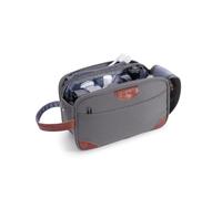 ECOHUB Regalos Originales para Hombre, Neceser Hombre Impermeable de Viaje, Regalo Práctico Reyes para Padre o Novio, Bolsa de Aseo con Múltiples Compartimentos y Bolsillo Impermeable, Gris