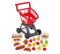 Ecoiffier 100por ciento Chef Carrito de supermercado con Accesorios, Juego de imitación con Alimentos y Productos de Compra, Juguete Educativo Desde 18 Meses (7900001205)