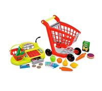 Ecoiffier - Caja Registradora de Juguete 100% Chef con Carrito y Accesorios para la Compra (7600001238)