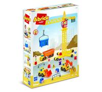 Ecoiffier 2969 - Obras públicas + grúa (3 años) | Juego de construcción - Maquinaria de astillero - Grúa de vehículos personajes, origen Francia - Regalo infantil de 3 años