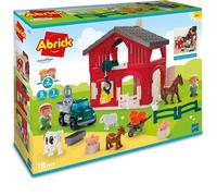Ecoiffier Abrick Granja, Juego de construcción con granjeros, Animales, camión y Accesorios, Set Educativo para Crear Historias del Campo, Juguete Desde 18 Meses (7600002981)