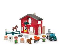 Ecoiffier – Juego de construcción Abrick Granja, granjeros, animales y camión, desde 18 meses