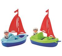 Ecoiffier- Barco Velero con Figura, Barco Disponible en Varios Colores, Se Venden de Manera Separada y Aleatoria, A partir de 18 meses (7600015145)