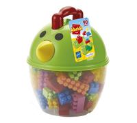Ecoiffier - Barril Pollito Abrick con 90 Piezas de construcción, Dimensiones: 23.5 x 25.5 x 28.5 cm, A Partir de los 18 Meses