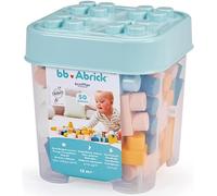 Ecoiffier- Barril Primeros Bloques de Construcción (50 piezas), Motricidad Fina, Para Niños Niñas a Partir de los 12 Meses (7600007916)