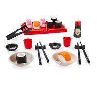 Ecoiffier- Box con todo lo necesario para simular una comida con shushi: platos, palillos, salsa de soja (7600002523)