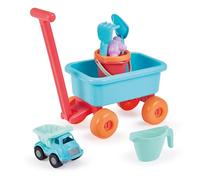 Ecoiffier - Carrito de Playa Infantil con asa direccional - Cubo regadera - Moldes para vehículo Incluido - a Partir de 18 Meses - Juguete para niño - 524 - Garantía de Francia Origen