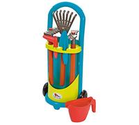 Ecoiffier Carrito Jardinero, 27 x 18 x 57 cm, Incluye Regadera, Pala, Azada, Maceta y Rastrillo, para Niños a Partir de 18 Meses, Multicolor, 60 x 40 x 40 cm (43390)