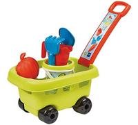 Ecoiffier: Carrito de jardín con cubo y accesorios.