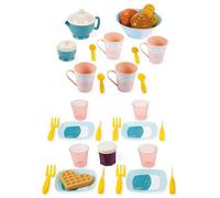 Ecoiffier - Estuche para Desayuno Eco-Responsable con 35 Piezas. A parir de 18 Meses. Fabricado en Francia (7600002759)