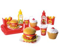 Ecoiffier Hamburger Set (36-Piece, Multi-Colour) (Importación USA)