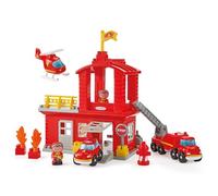 Ecoiffier Juguetes 2980 - Parque de Bomberos - Abrick - Juego de Construcción para Niños - A Partir de 18 Meses - Origen Francia Garantizado