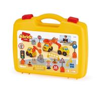 Ecoiffier - Maletín Infantil para vehículos de astillero - Maquinaria para Personaje, Paneles y Accesorios incluidos, Juego de imitación, a Partir de 18 Meses, Juguete para niños, 3358 - Garantía de