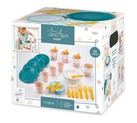 Ecoiffier Set de picnic infantil Vert Azur – 32 piezas, a partir de 18 meses