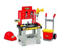 Ecoiffier Pack Mecanico con Banco y Carretilla y Casco A Partir de 18 Meses -Fabricado en Francia (7600002389)