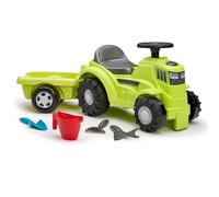 Ecoiffier Toys 4359 - Tractor con Remolque de 85 cm y Accesorios - Juego de Aire - De 12 a 36 Meses - Fabricado en Francia