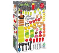 Ecoiffier - Verpakking met speelgoedvoering en serviesset, 100% chef, 100 stuks,