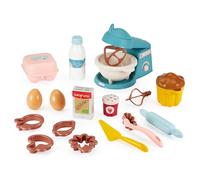 Ecoiffier Vert Azur Set pastelería con Accesorios de repostería, Juego de Cocina sostenible con amasadora, Rodillo y cortadores, Fabricado en Francia Desde 18 Meses (7600001678)