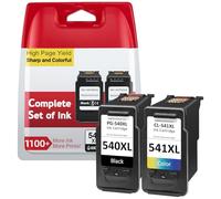 ECOINKO PG-540XL & CL-541XL - Imprima 1100+ Páginas, Reemplazo para Originales Tinta Canon 540 541, Cartuchos Tinta 540 541 XL para Canon Pixma TS5150 TS5151 TS5100 MG3600 MG3650s MG3650 MG4250