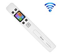 ECOiNVA para iScan Wand Escáner portátil recargable Wifi Oficina Business Home Scanners hasta 1050DPI Soporte JPG PDF Documentos con pantalla LCD (blanco)