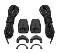 EcoJozon Cordones Negros compatibles con Salomon - sistema de lazado rápido sin nudos - kit de cordones de repuesto para trail running senderismo outdoor