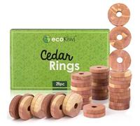 ecoKiwi Antipolillas Para Ropa Armario Natural de Cedro x28-100% Cedro Rojo Antipolillas Eficaz Para Ropa & Armarios - Anti Polillas Para Ropa Armario Natural & Seguro - Frescor Duradero