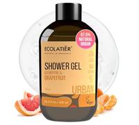 ECOLATIÈR Gel de ducha pomelo & Clementine - ECOLATIER Urban Serie, 600 ml - Extractos naturales para una frescura vigorizante