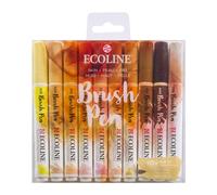 Ecoline Brush Pen Set de 10 Rotuladores de Acuarela Líquida - Tonos Retrato | Rotuladores Mezclables para Rotulación a Mano, Dibujo y Manualidades
