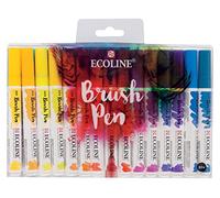 Ecoline Brush Pen Set de 30 Rotuladores de Acuarela Líquida - Colores Básicos | Rotuladores Mezclables para Rotulación a Mano, Dibujo y Manualidades
