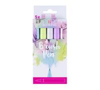 Ecoline Juego 5 rotuladores de acuarela líquida – Tonos pastel mezclables para rotulación