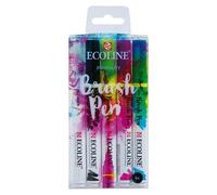Ecoline Set de marcadores de efecto lacado Brushpen colores primarios (5 ud., Multicolor)