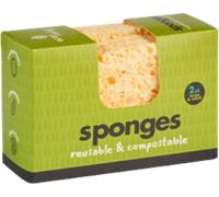 ecoLiving Esponja Compostable - 1 Wavy y 1 Large ecoLiving