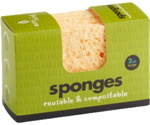 ecoLiving Esponja Compostable - Large 2 Pack ecoLiving