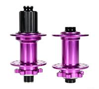 EcoLivzen Buje de aleación para bicicleta 32H 12x142mm eje pasante trasero | Eje delantero de 15 x 100 mm, compatible con liberación rápida, se adapta a diversas bicicletas, fácil instalación
