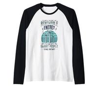 Ecologista de turbinas eólicas de energía renovable Camiseta Manga Raglan