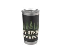 Ecologista Ecología My Office Is The Forest Vaso térmico de acero inoxidable de doble pared