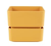 ECOMACETAS FLOWERPOT STORE Maceta Pequeña para Suculentas. Mini Macetas Cuadradas de Plástico con Plato Incluido (1, 12 cm)