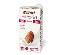 ECOMIL Almond Nature, Bebida De Sin Azúcar, Bebida Vegetal Ecológica - Pack 6 Unidades De 1l, Almendra, 6000 Mililitro