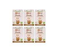 Ecomil - Avena Barista Ecológica, Pack 6 x 500 ml, Bebida de Avena Ecológica Especial para Café, 100% Vegetal, Sin Azúcares Añadidos, Espuma Perfecta para Latte Art