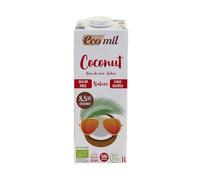 ECOMIL - Coconut Nature Bio, Bebida Vegetal De Coco Sin Azúcar, Producto Ecológico, Sin Edulcorantes Añadidos, 1000 Mililitro