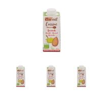 EcoMil - Crema de Almendra Bio para Cocinar, Nata Ecológica - 200 ml (Paquete de 4)