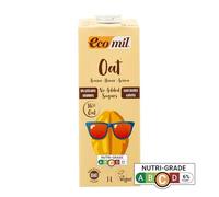 EcoMil - Leche de Avena Bio Nature, Bebida Vegetal de Avena sin azúcares añadidos, Producto Ecológico, 1L