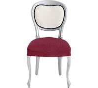ECOMMERC3 | 2 Fundas Silla Universal y Versátil - Funda Silla Color Burdeos Protector Fácil de Colocar para Respaldo, Asiento y Brazos