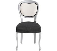 ECOMMERC3 | 2 Fundas Silla Universal y Versátil - Funda Silla Color Gris Oscuro Protector Fácil de Colocar para Respaldo, Asiento y Brazos