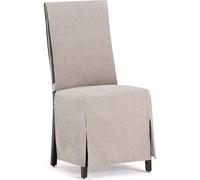 ECOMMERC3 | 2 Fundas Silla Universal y Versátil - Funda Silla Color Lino Protector Fácil de Colocar para Respaldo, Asiento y Brazos