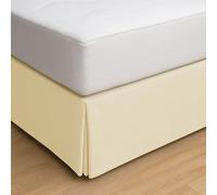 ECOMMERC3 | Cubre Canape Cama 150 Tamaño Faldon Cama 150X190/200 cm - Cubre Canape Color Beige Ajuste Antideslizante y Transpirable 100% Made in Spain