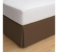 ECOMMERC3 | Cubre Canape Cama 150 Tamaño Faldon Cama 150X190/200 cm - Cubre Canape Color Marrón Ajuste Antideslizante y Transpirable 100% Made in Spain