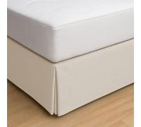 ECOMMERC3 | Cubre Canape Cama 200 Tamaño Faldon Cama 200X190/200 cm - Cubre Canape Color Marfil Ajuste Antideslizante y Transpirable 100% Made in Spain