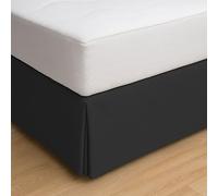 ECOMMERC3 | Cubre Canape Cama 90 Tamaño Faldon Cama 90X190/200 cm - Cubre Canape Color Negro Ajuste Antideslizante y Transpirable 100% Made in Spain